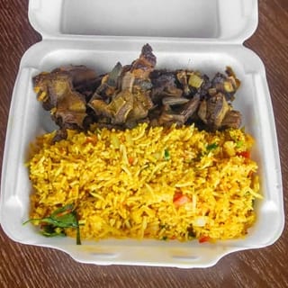 Grilled Lamb with Rice